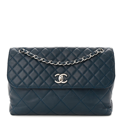 Chanel Calfskin Quilted In the Business Flap Dark Navy Blue 1 of 12