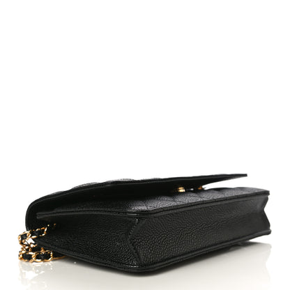 Chanel Caviar Quilted Wallet On Chain WOC Black 4 of 12