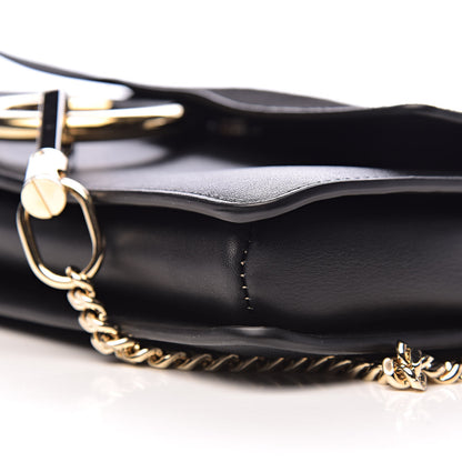 Chloe Suede Calfskin Small Faye Shoulder Bag Black 11 of 12