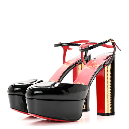 Christian Louboutin Patent Coluna 130 Pumps 35.5 Black 3 of 20