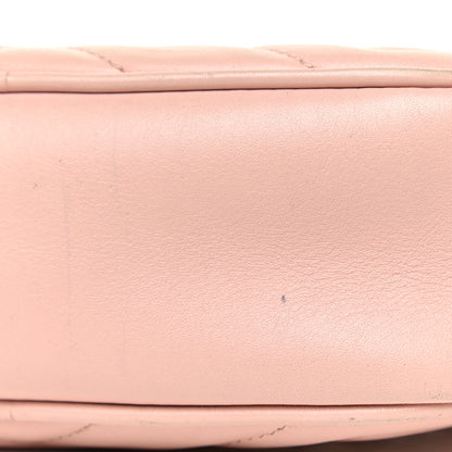Gucci Calfskin Matelasse Mini GG Marmont Chain Shoulder Bag Perfect Pink 11 of 17