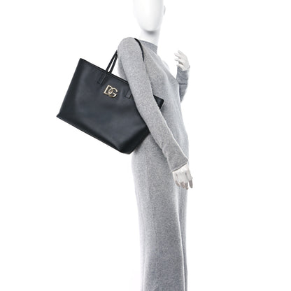 Dolce & Gabbana Calfskin Medium Fefe Tote Black 2 of 10