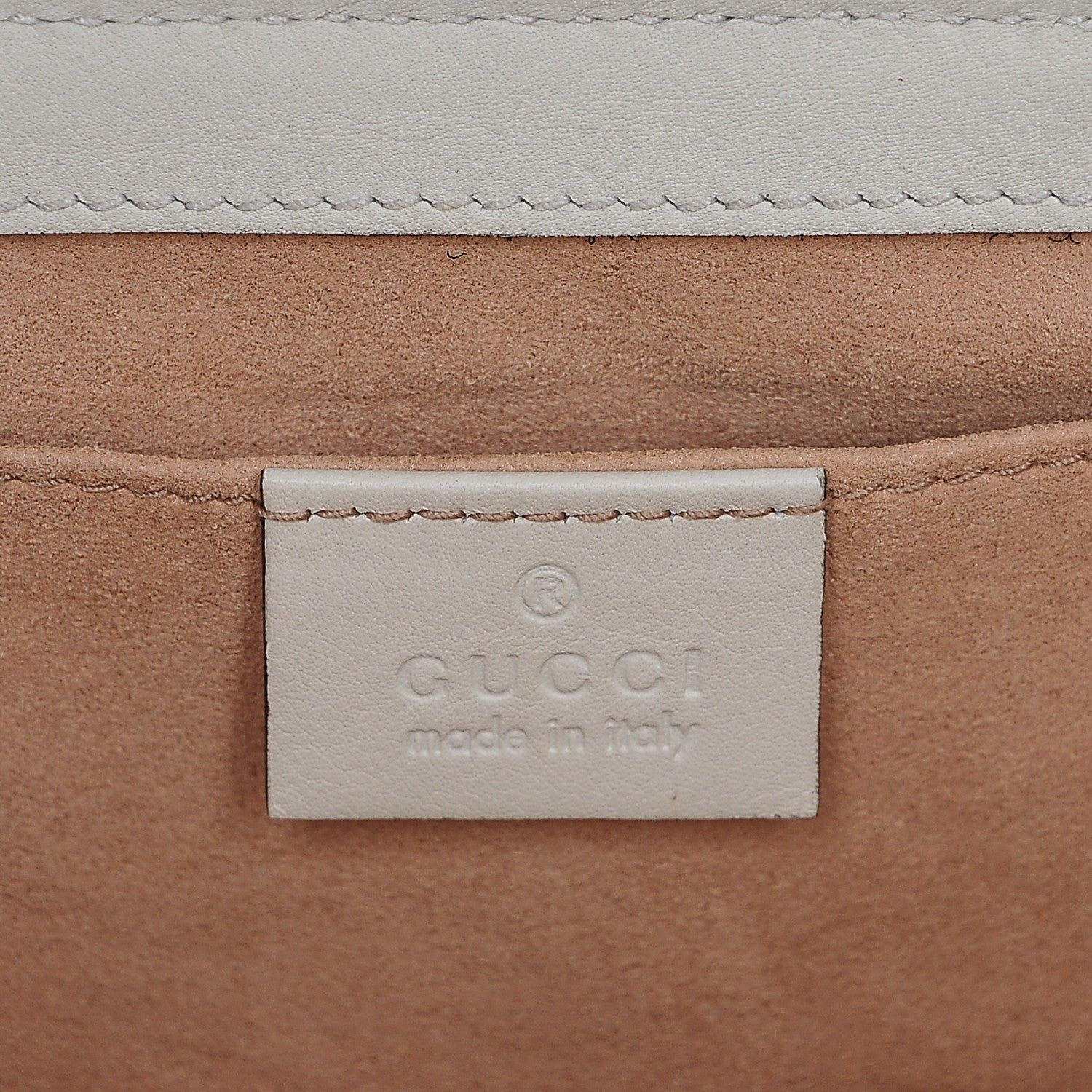 Gucci GG Supreme Monogram Studded Small Padlock Shoulder Bag White 6 of 7