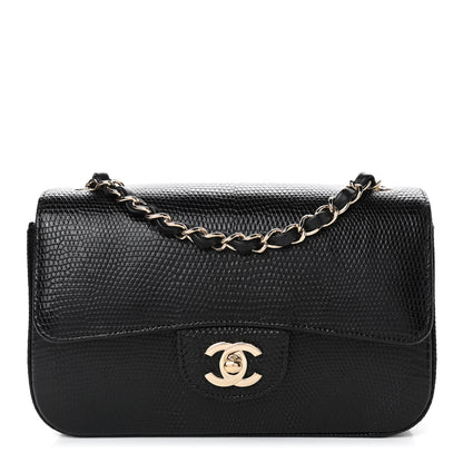 Chanel Lizard Mini Rectangular Flap Black 1 of 4