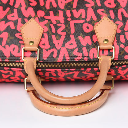 Louis Vuitton Monogram Graffiti Speedy 30 Fuchsia 12 of 15