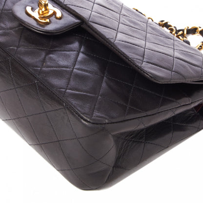 Chanel Lambskin Quilted Medium Double Flap Black 4 of 9