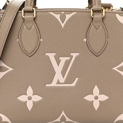 Louis Vuitton Empreinte Monogram Giant Onthego PM Tourterelle Creme 7 of 11