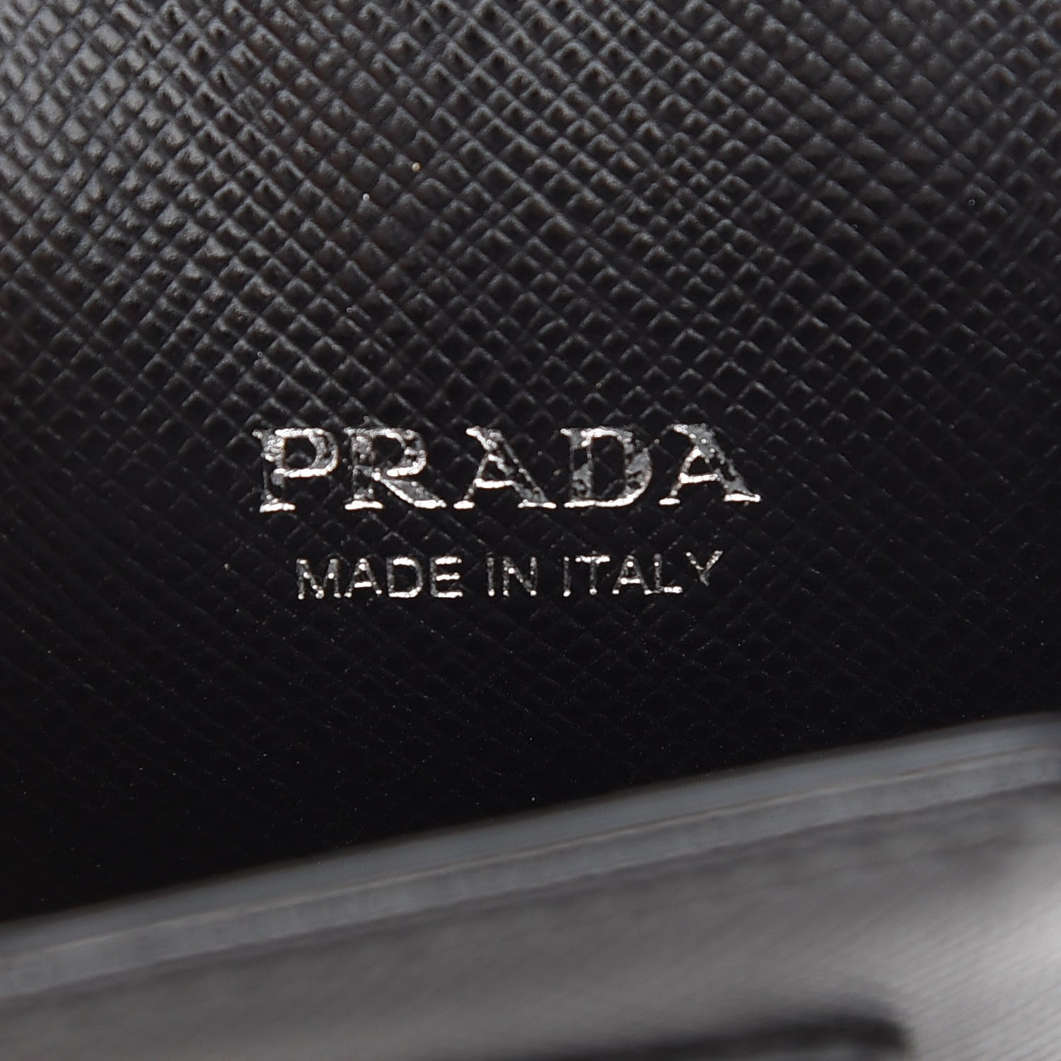 Prada Saffiano Phone Case Pouch Black 6 of 8