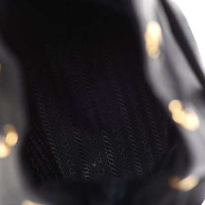 Prada Saffiano Tessuto Nylon Mini Bucket Crossbody Bag Black 5 of 14