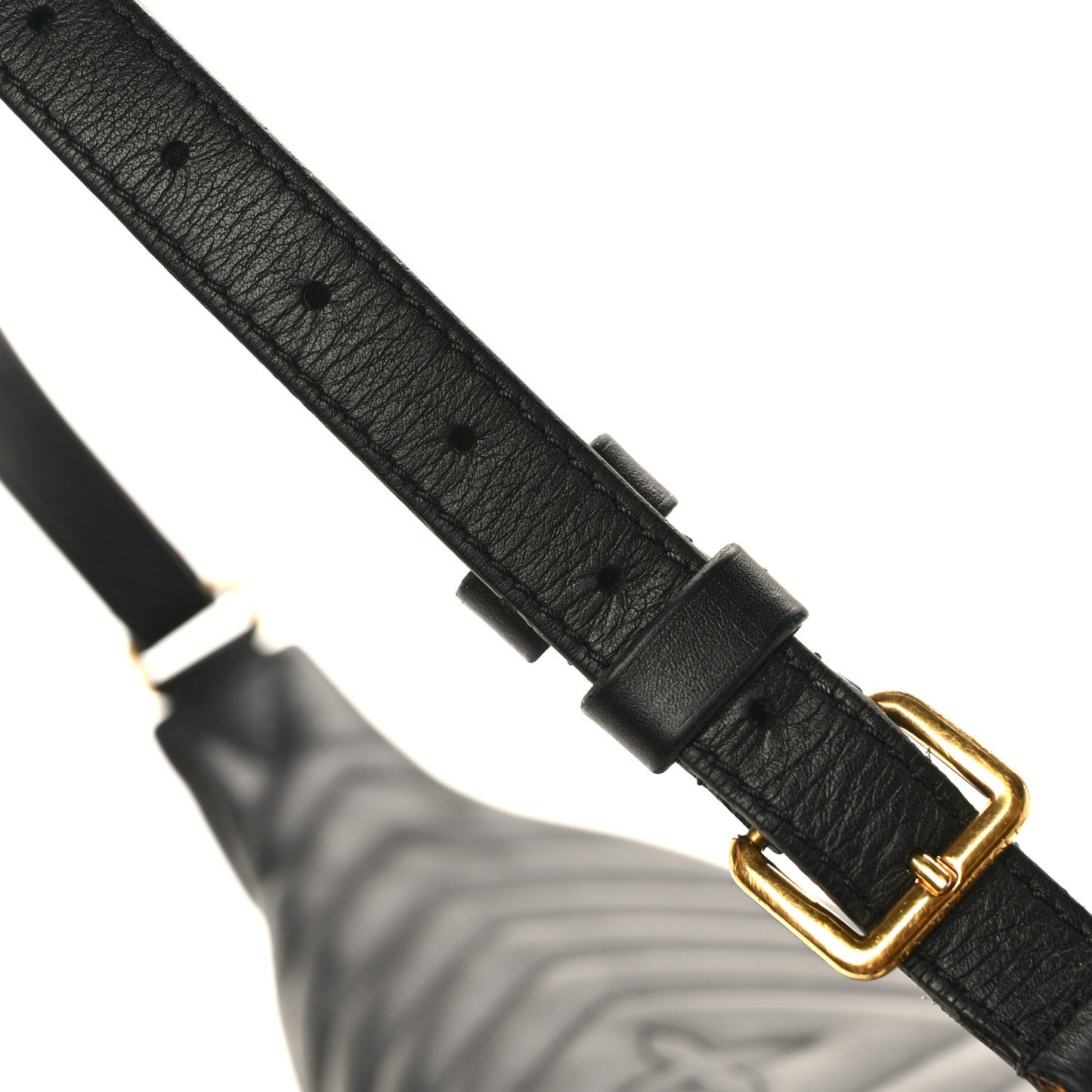 Calfskin Quilted New Wave Bumbag Black