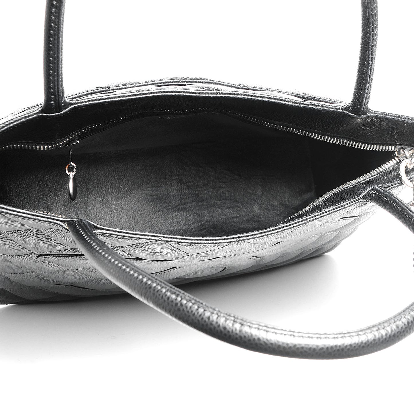 Caviar Medallion Tote Black