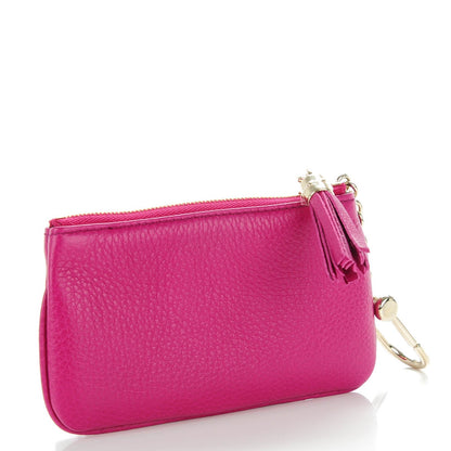 Gucci Pebbled Calfskin Soho Key Case Bright Bougainvillea 3 of 7