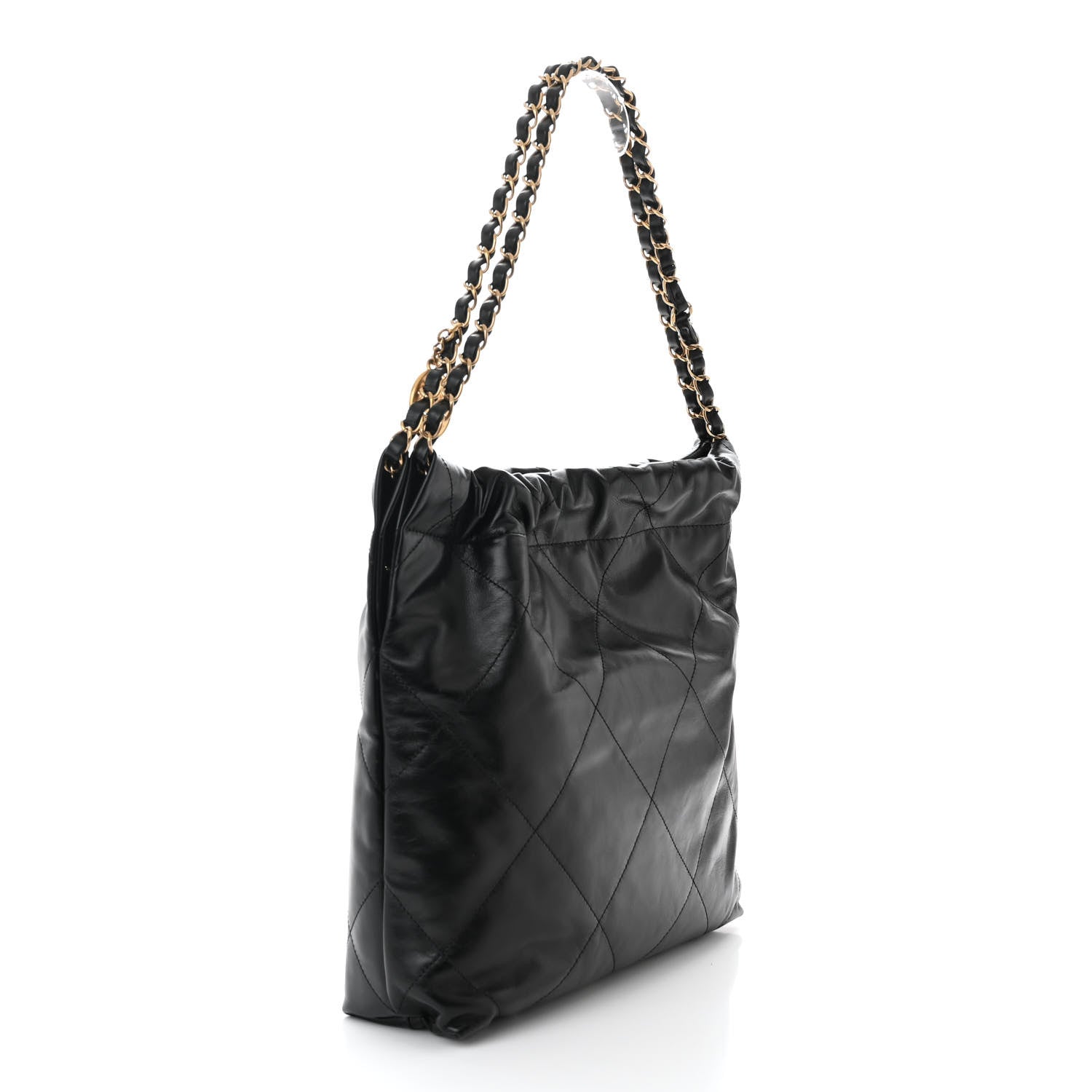 Chanel Calfskin Quilted Small Chanel 22 Black 4 of 12