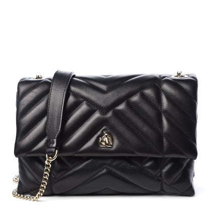 Lanvin Lambskin Quilted Mini Sugar Flap Shoulder Bag Black 1 of 8