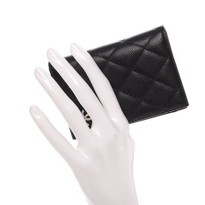 Chanel Caviar Quilted Card Holder Wallet Black 2 of 8