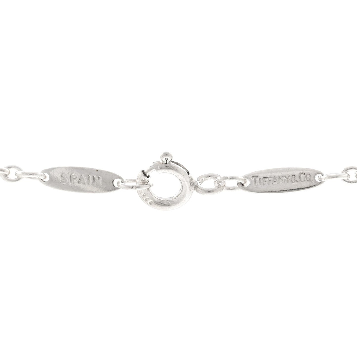 Sterling Silver Cultured Pearl 7.5-8mm Elsa Peretti Open Heart Lariat Necklace