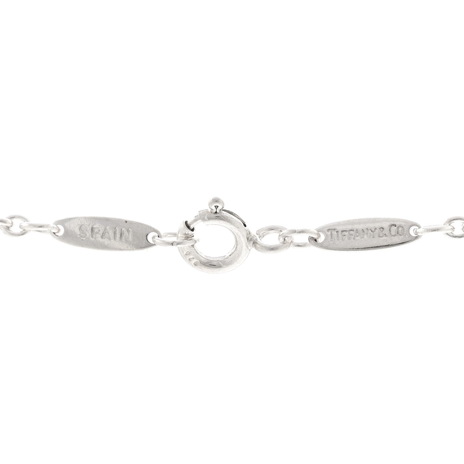 Tiffany Sterling Silver Cultured Pearl 7.5-8mm Elsa Peretti Open Heart Lariat Necklace 4 of 4