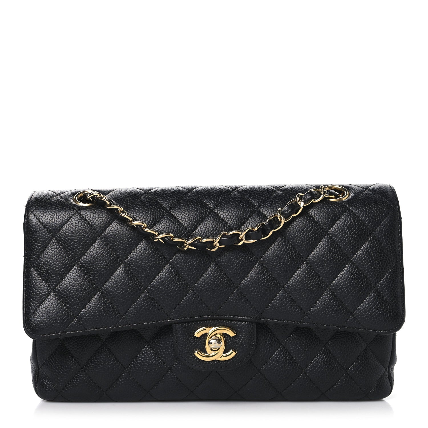 Chanel Caviar Quilted Medium Double Flap Black 1 of 11