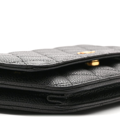 Chanel Caviar Quilted Wallet on Chain WOC Black 10 of 11
