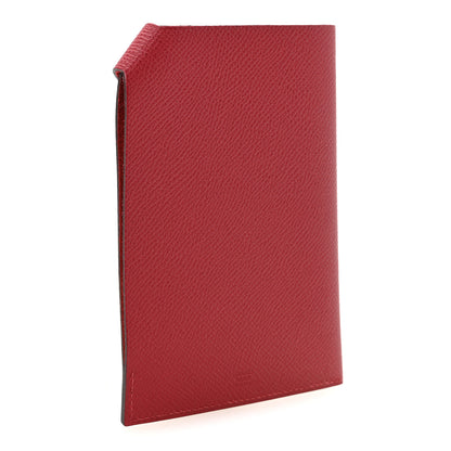 Hermes Epsom Tarmac Dot PM Passport Holder Rouge Grenat 3 of 7