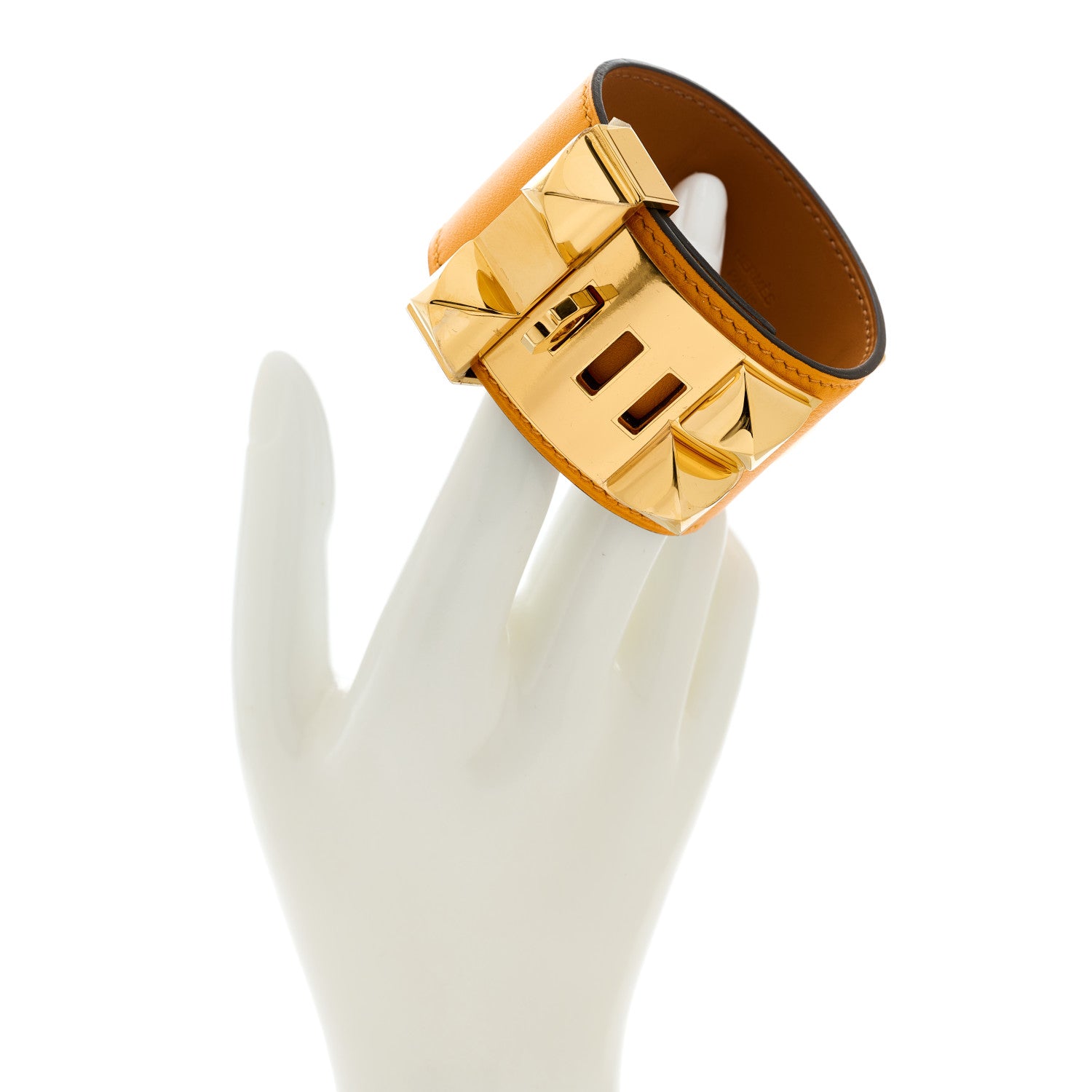 Hermes Swift Collier De Chien CDC Bracelet S Jaune D'Or 2 of 5
