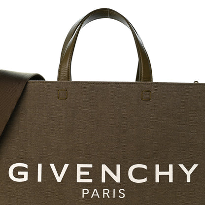 Givenchy Canvas Medium G-Tote Dark Khaki 7 of 9