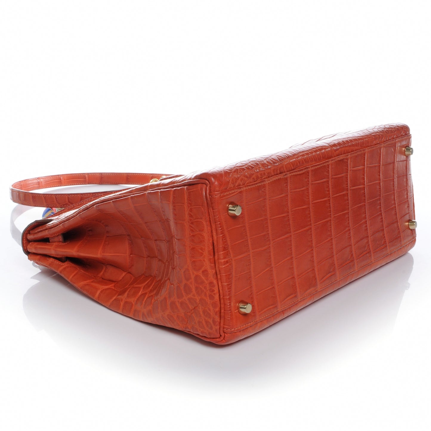 Matte Niloticus Crocodile Kelly 35 Sanguine