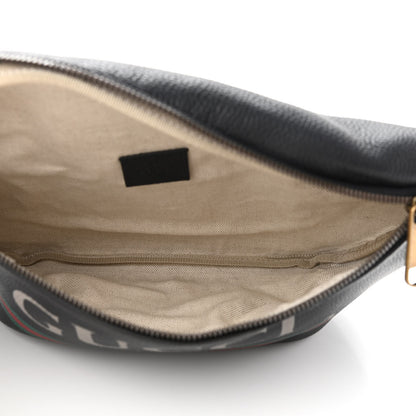 Gucci Grained Calfskin Logo Belt Bag Black 4 of 9