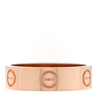 Cartier 18K Pink Gold 5.5mm LOVE Ring 55 7.25 1 of 4