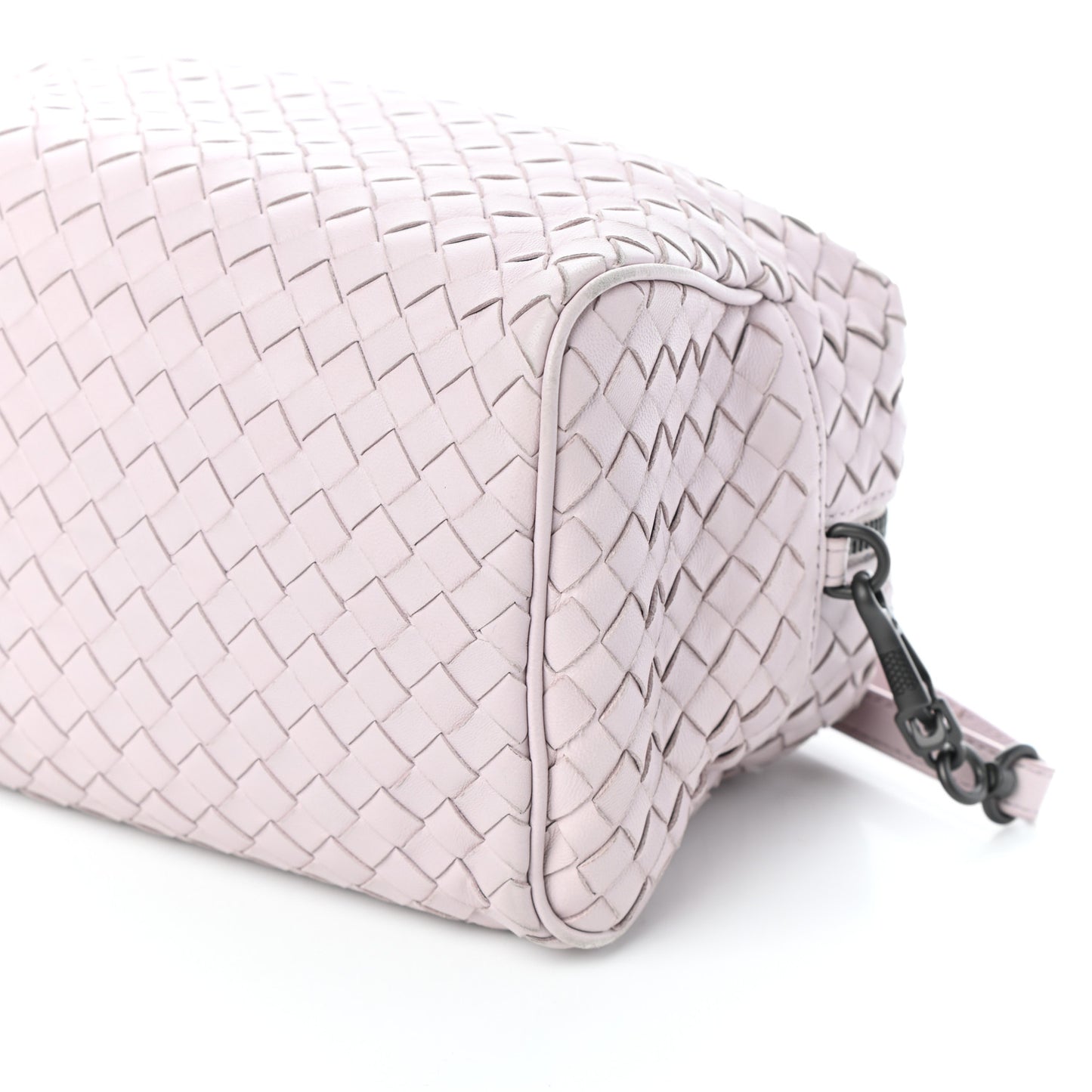 Nappa Intrecciato Mini Top Handle Bag Rose Buvard