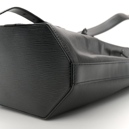 Louis Vuitton Epi Sac a Dos Drawstring Bag Black 10 of 12