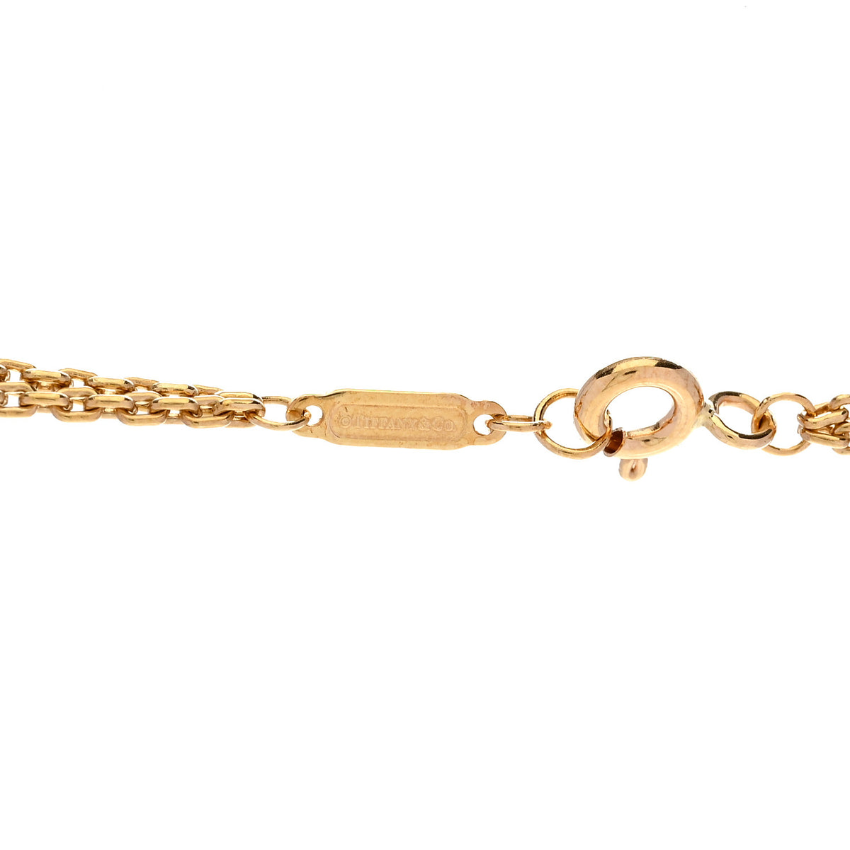 Tiffany 18K Yellow Gold HardWear Double Link Pendant Necklace 5 of 6