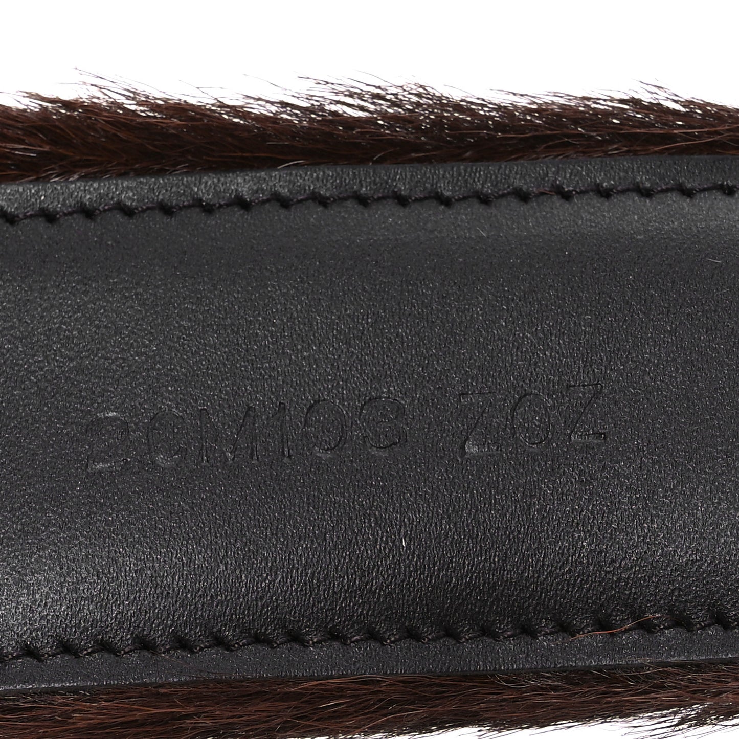 Cavallino Calf Hair Belt 90 36 Cacao