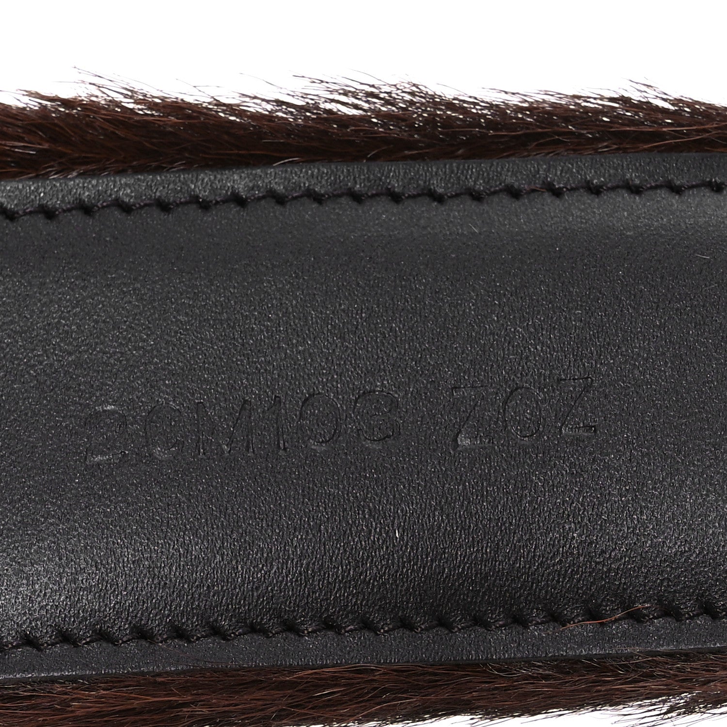 Prada Cavallino Calf Hair Belt 90 36 Cacao 7 of 8