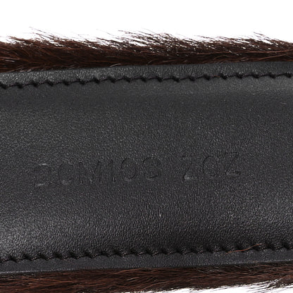 Prada Cavallino Calf Hair Belt 90 36 Cacao 7 of 8
