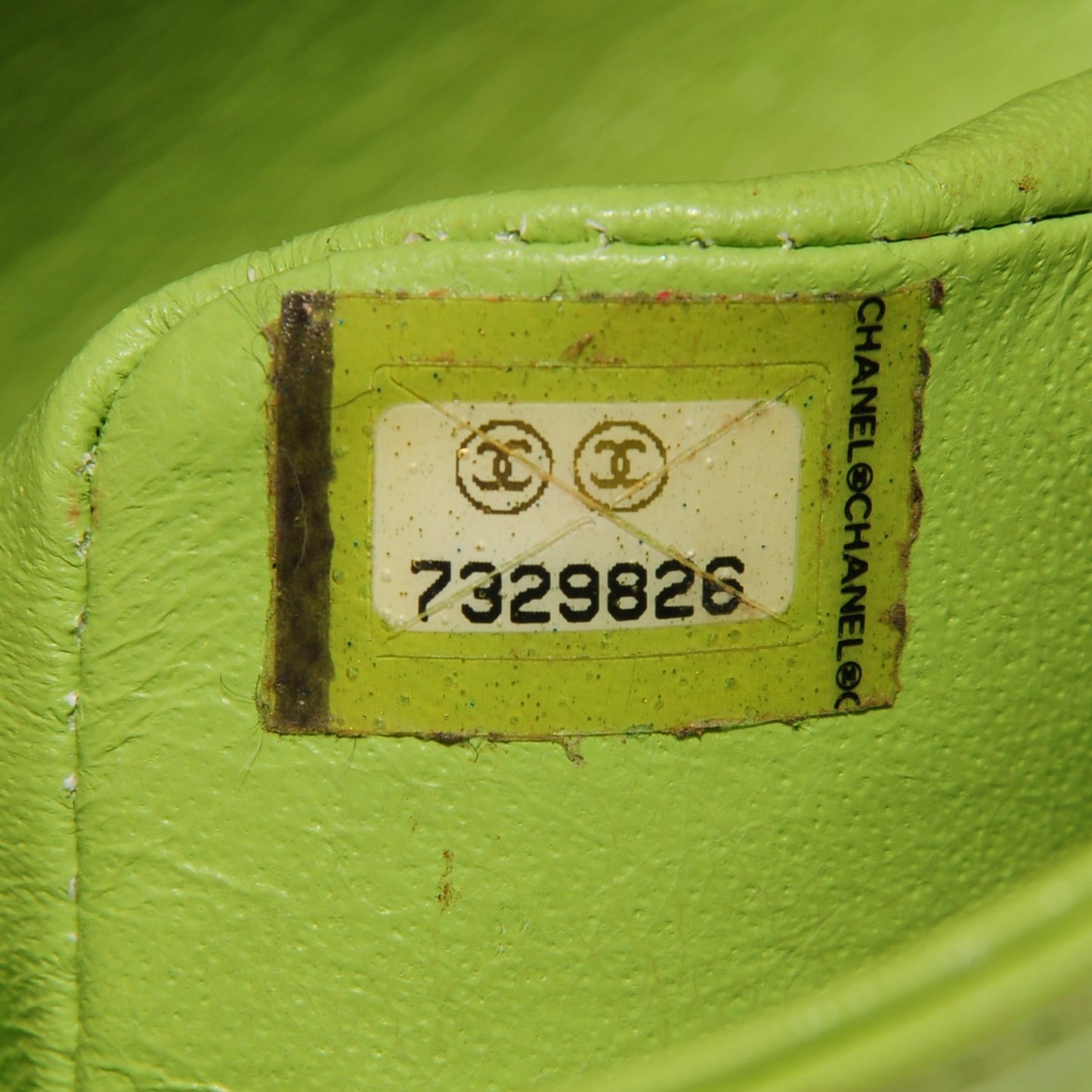 Lambskin Quilted Small Double Flap Green