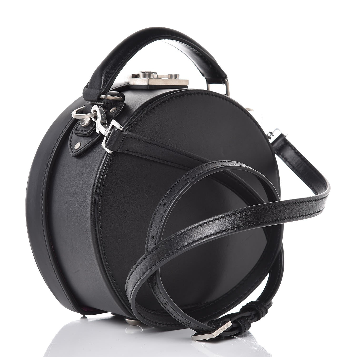 Saint Laurent Calfskin Small Mica Hat Box Black 3 of 8