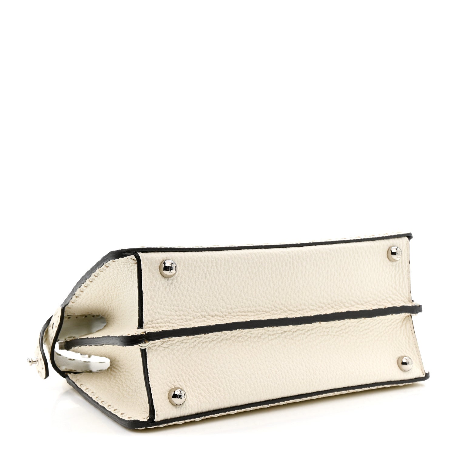 Fendi Cuoio Romano Selleria Chamois Small Peekaboo I SEE U Satchel White 4 of 12