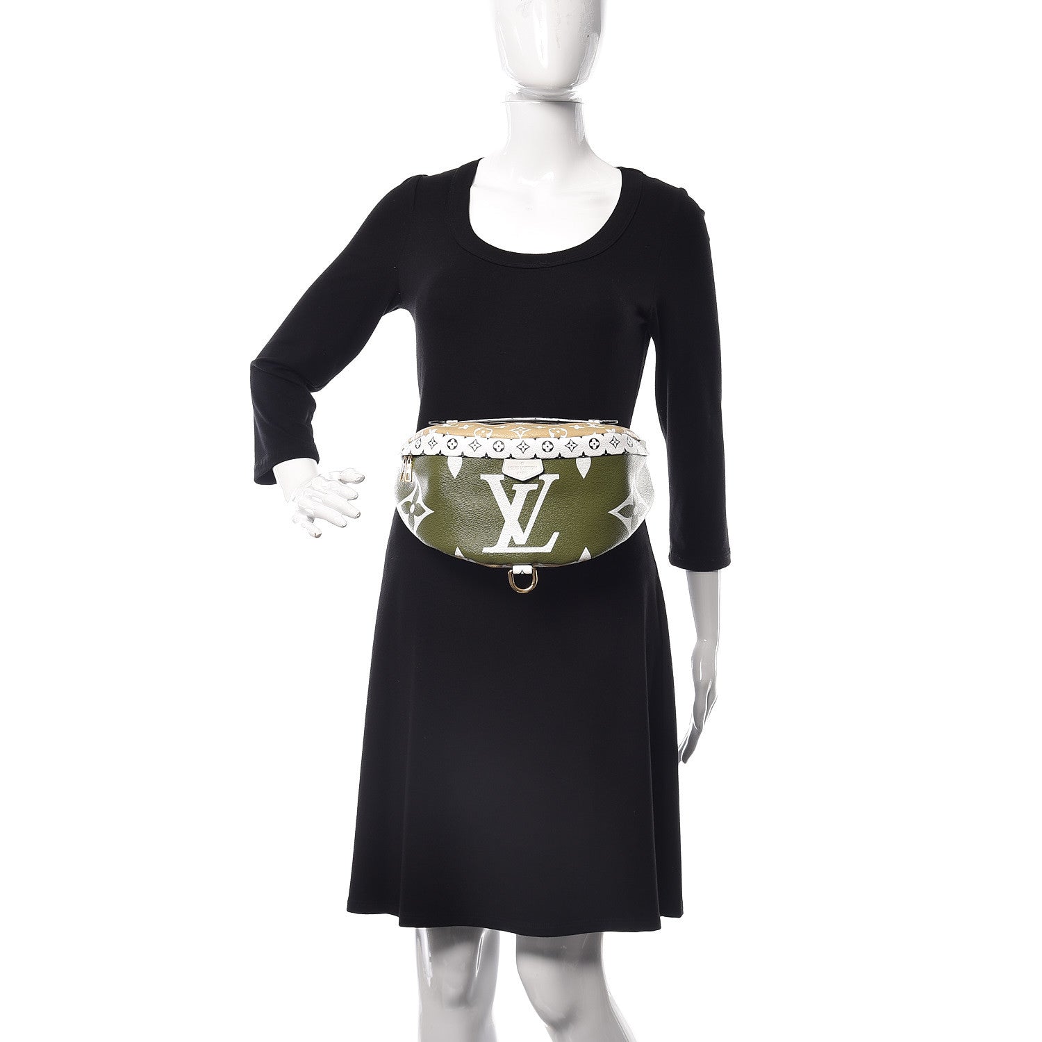 Louis Vuitton Monogram Giant Bumbag Kaki Beige 2 of 8