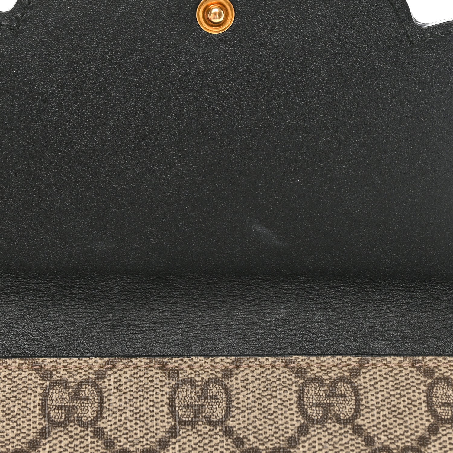 Gucci GG Supreme Monogram Mini Peony Pearly Clutch Black 8 of 12