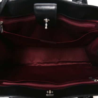 Chanel Caviar Medium Cerf Executive Shopper Tote Black 5 of 10