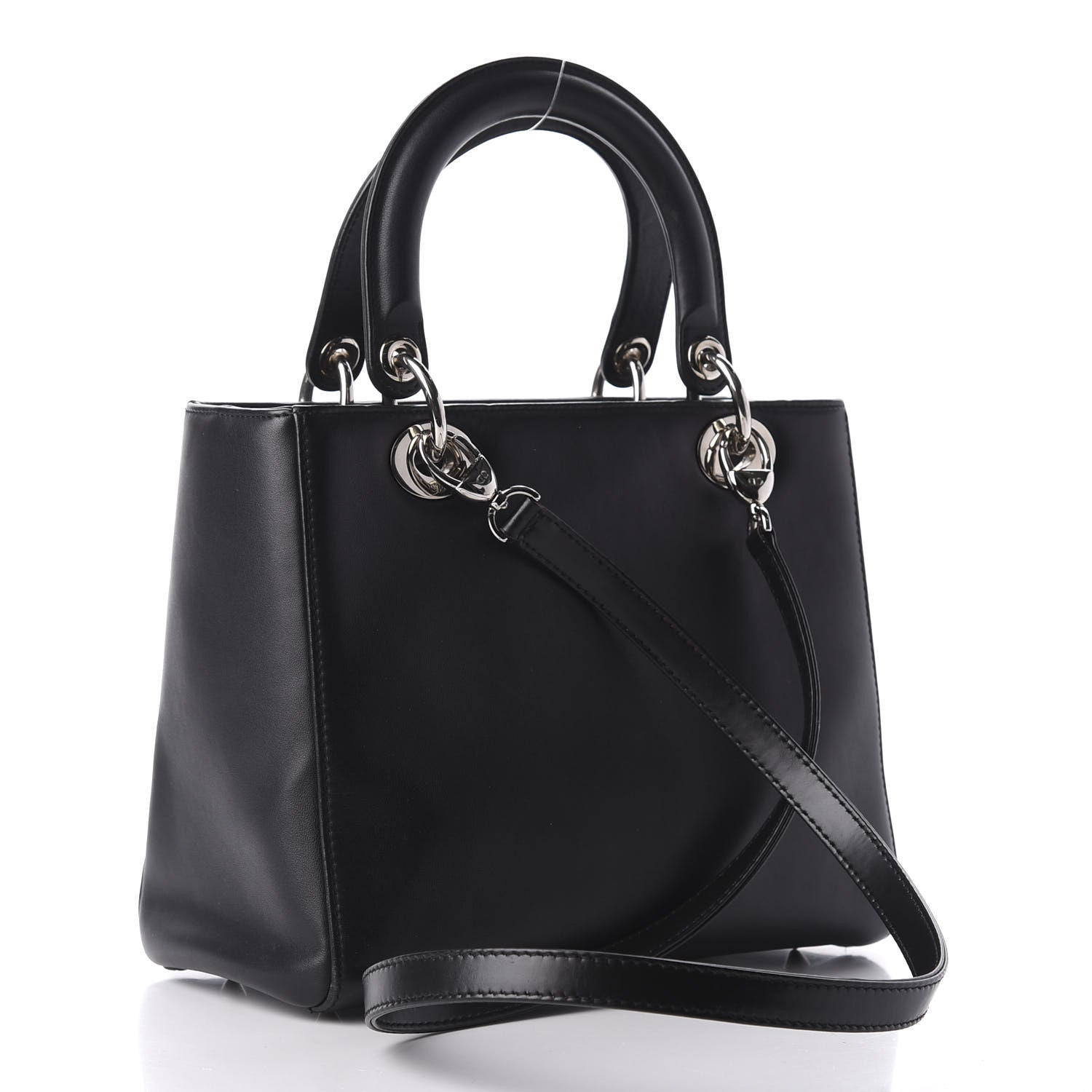 Christian Dior Calfskin Paradise Medium Lady Dior Black 3 of 8