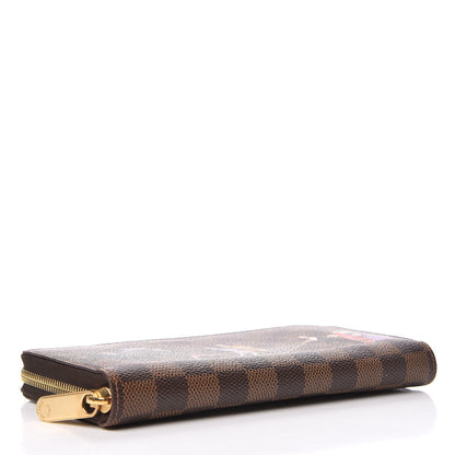 Louis Vuitton Damier Ebene Illustre Zippy Wallet Violet 4 of 7