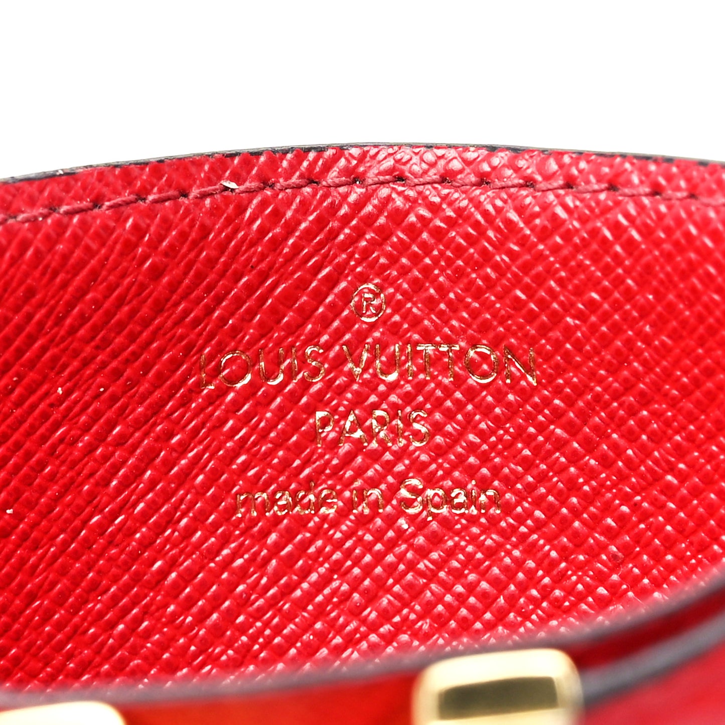 Calfskin Monogram Kimono Tote Card Holder Cherry