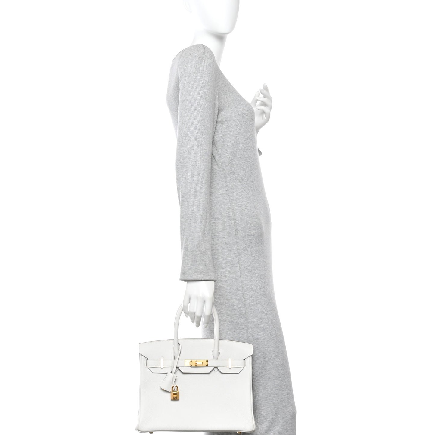 Togo Birkin 30 Gris Pale