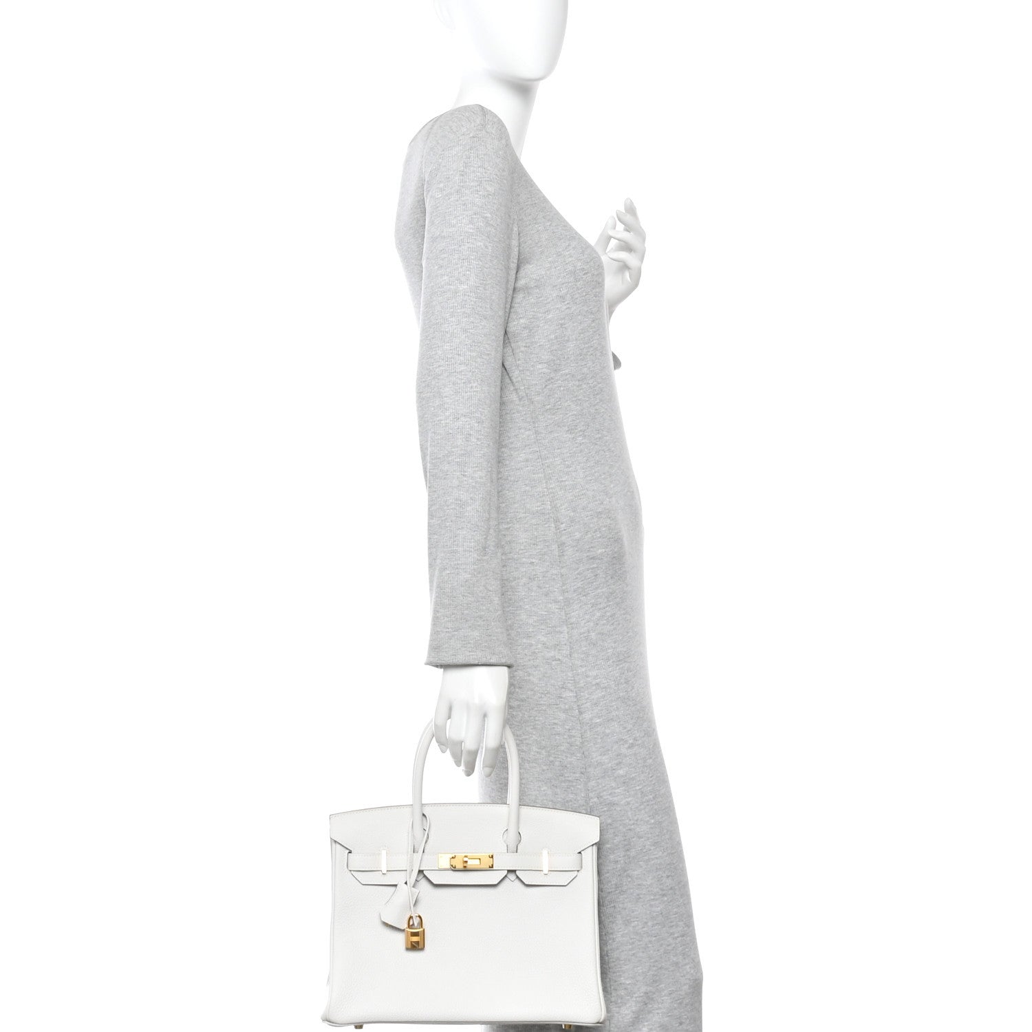 Hermes Togo Birkin 30 Gris Pale 2 of 13
