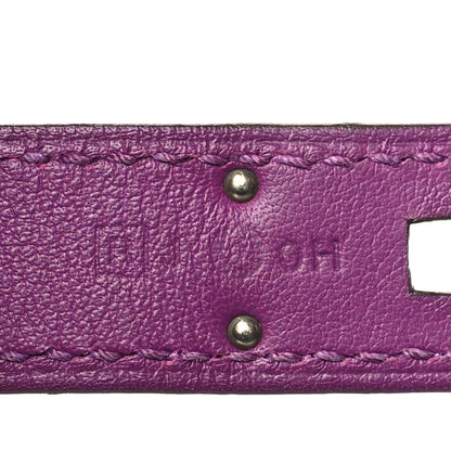 Hermes Veau Swift Mini Sac Berline Anemone Bleu Electrique 7 of 10