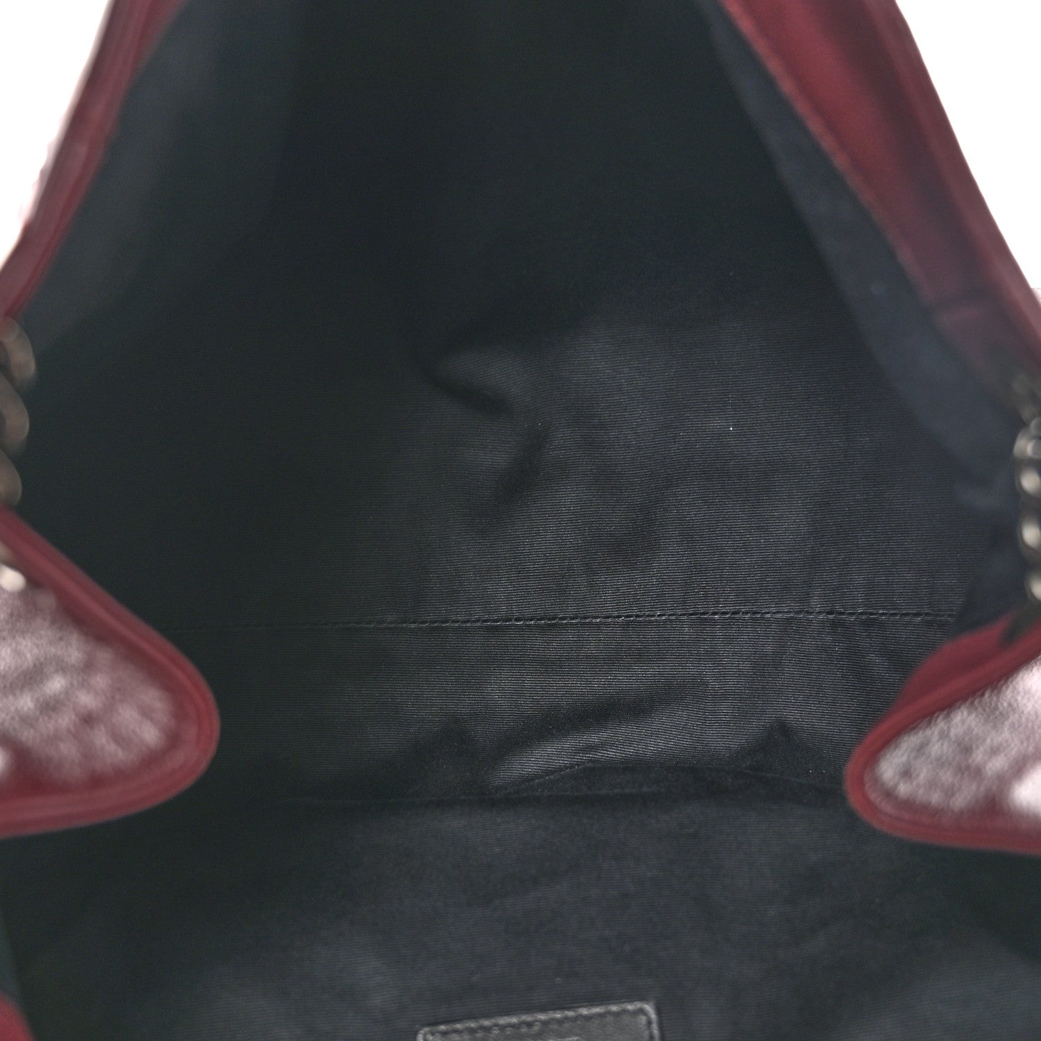 Saint Laurent Vintage Lambskin Chevron Monogram Medium Nolita  Amaranto 5 of 13