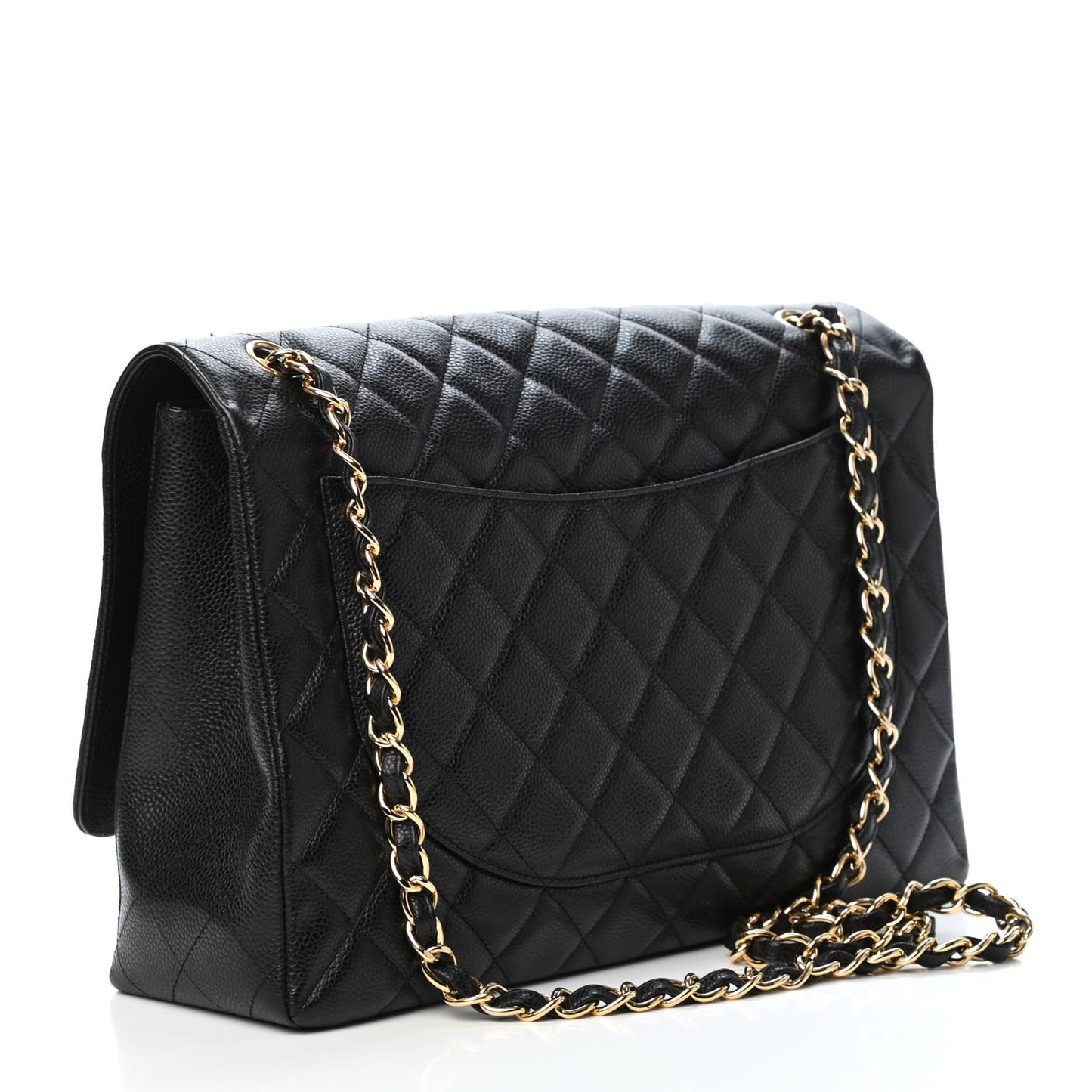 Caviar Maxi Single Flap Black