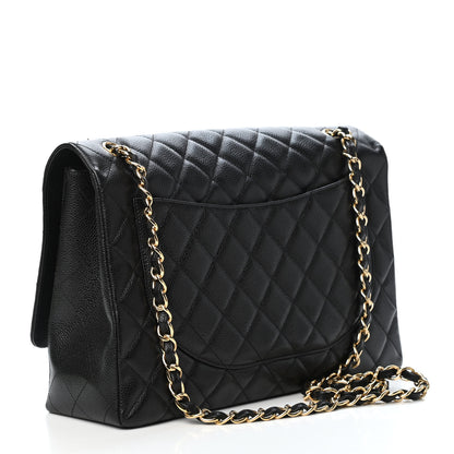 Chanel Caviar Maxi Single Flap Black 2 of 4